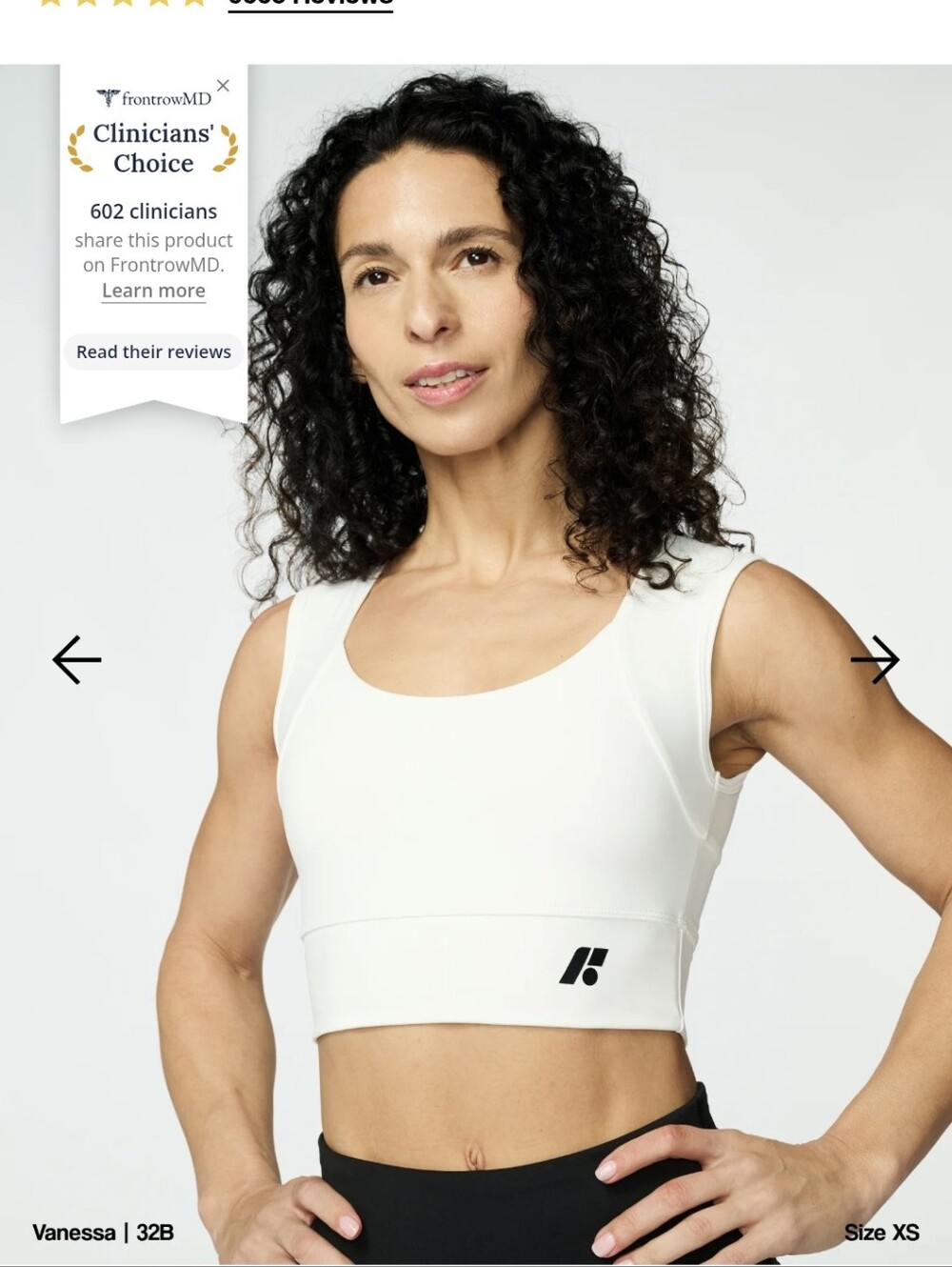 Forme Power Bra L NWT Still in package High-Support White Crop Sports Bra